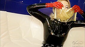 Latex Veronica - Self Bondage
