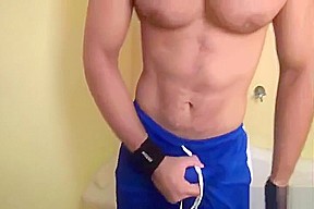 Latin Jocks Vicente double scene, bath and office