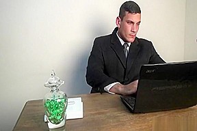 Latin Jocks Vicente double scene, bath and office