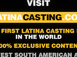 Latina Casting - Skinny Brown Slut Ass Fucked Hard By Big White Cock