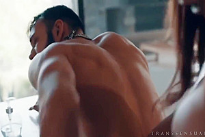 Latina Trans Girl Fucks A Stud In Kitchen