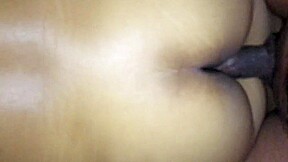 Latina gf gets fucked and cum on her ass