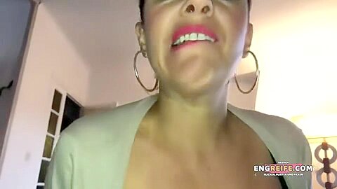 Latin-american Mischievous Cougar Incredible Sex Clip