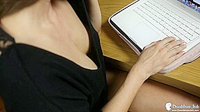Laula in Cleavage Assignment - DownblouseJerk
