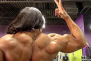 Leopard Bikini & Veiny, Hypertrophic Muscles