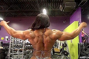 Leopard Bikini & Veiny, Hypertrophic Muscles