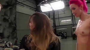 Lesbian dildo roundass