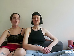 Lesbische Modedesignerinnen Aus Berlin Fingern Und Lecken Sich Gegenseitig