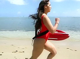 Lifeguard Valerie Kay revives Charlie by sucking his black piston