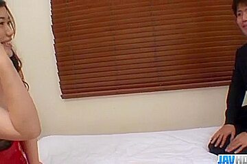 Lingerie model, Yukari, throats and fucks until exhaust