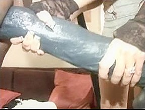 Lisa Berlin and Jordan Blue fuck a thrall with a horse shlong