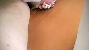 Long toenails cock crush
