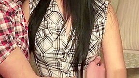 Look At This Nerdy Coed In Cute Eyeglasses Playing All Shy
