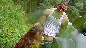 Lost teen 18+ fuck in forest