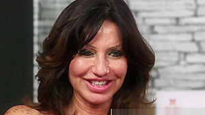 Lovely euro milf sucks cock before facial