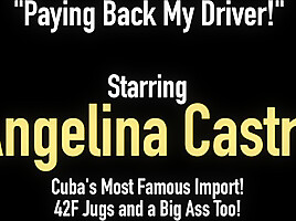 Luscious Love Handles Angelina Castro Sucks Dick for a Ride
