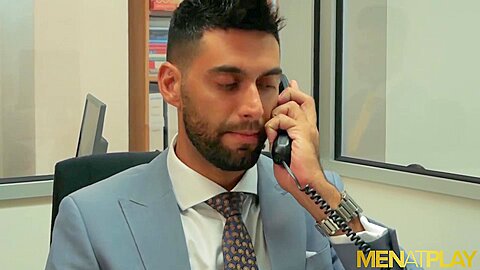 MENATPLAY Suited Men Dani Robles And Mick Stallone Anal Fuck