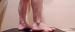 MILF Cock Tramples Barefoot while surfing the web by BittaVonSweet