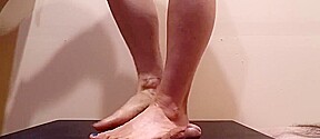 MILF Cock Tramples Barefoot while surfing the web by BittaVonSweet