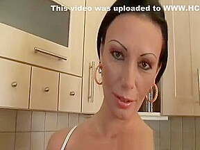 MILF Pandora playing with ice cream