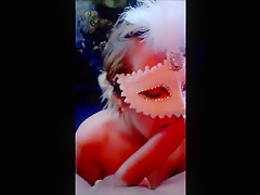 Masked Milf Blowing Cock