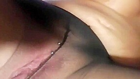 Masturbating in pantyhose and sneakers