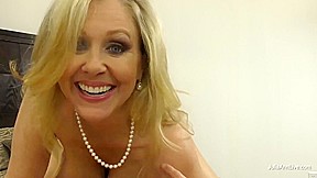Mature Lady Julia Ann makes you Cum with her Hands and Feet