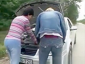 Mature Slut Fucks Outdoors