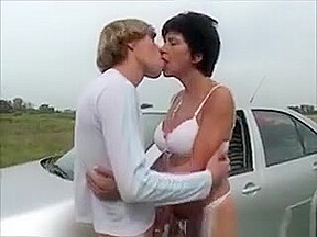 Mature Slut Fucks Outdoors