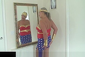 Mature Slut In Cosplay As Wonder Women