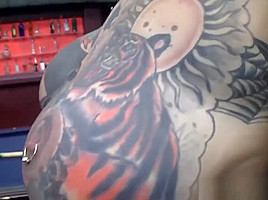 Mature Tattooed Blonde With Big Tits
