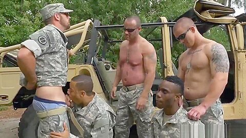 Men stripped and shaved military gay R&R, the Army69 way