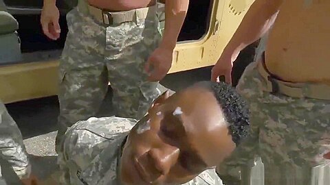 Men stripped and shaved military gay R&R, the Army69 way