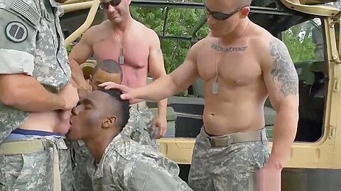 Men stripped and shaved military gay R&R, the Army69 way