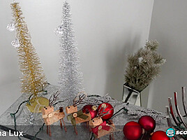 Merry Christmas From Lenna, A Precocious Brunette teen 18+ With Perky Tits