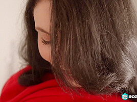 Merry Christmas From Lenna, A Precocious Brunette teen 18+ With Perky Tits