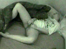 Midnight Masturbation Session Caught on