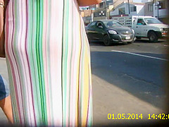 Milf ass in see thru pants