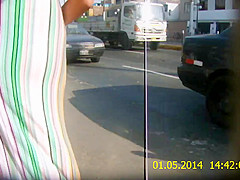 Milf ass in see thru pants