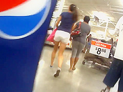 Milf in gray tights