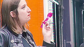 Mistress evilyne cruel engl femdom fed like a dog in public