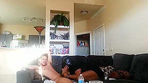 Mixed down low guy let's gay friend give him a Blow job 