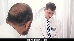 MormonBoyz - Virgin missionary stroked and sucked by priest Step daddy