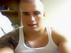 Muscle Guy Cums On Car