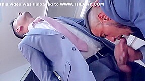 Muscle gay anal sex and cumshot