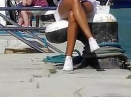 My pussy in public