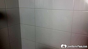 My roommate loves being filmed in the shower