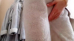 My wife before and after shower close up and beautiful tits