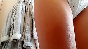 My wife before and after shower close up and beautiful tits