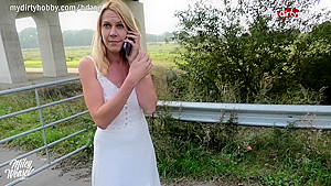 MyDirtyHobby - Hot German MILF picked up and creampied POV